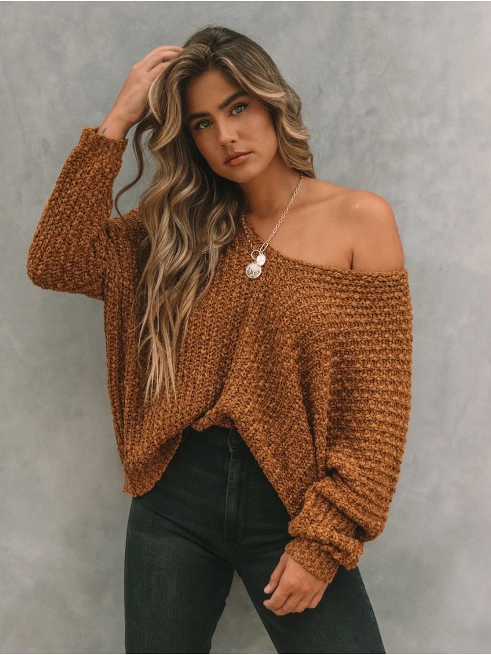 VICI COLLECTION WARMS MY SOUL KNIT SWEATER